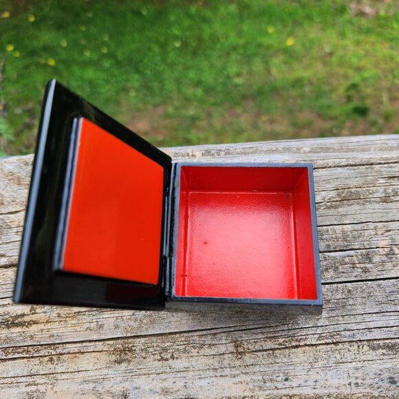 Hand-Painted Russian Fedoskino Lacquer Box Signed winter Troika Scenes - Picture 4 of 11